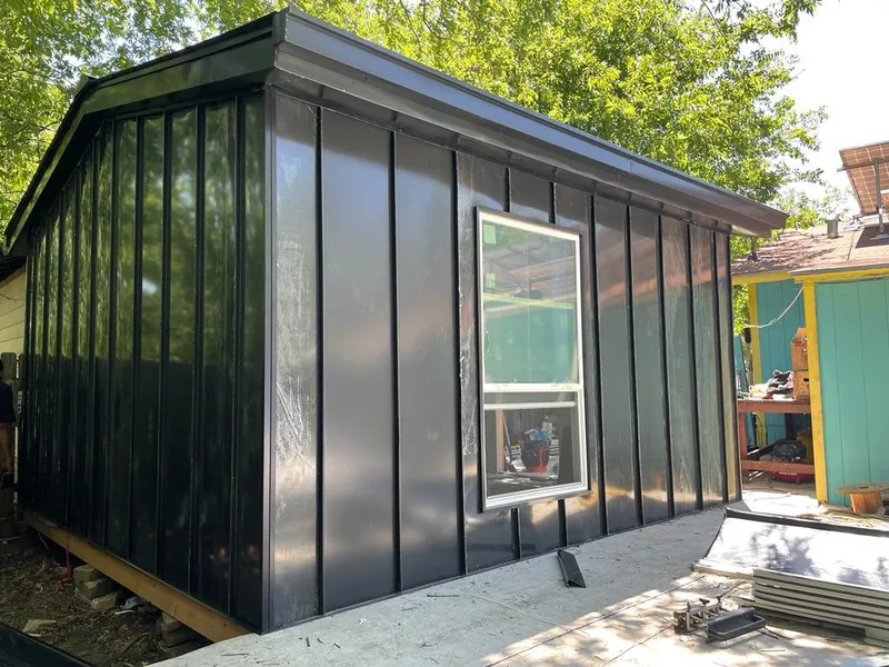 Black standing seam metal wall panels for Roof Inspection in Bakersfield